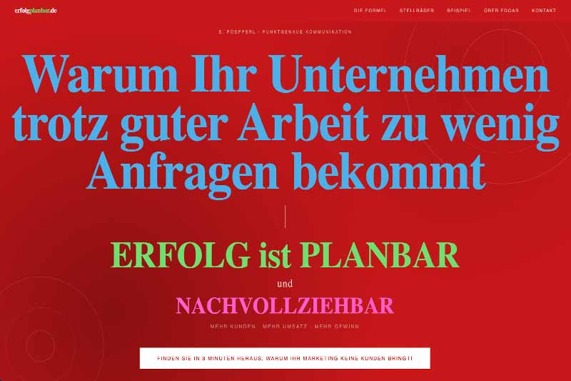 Funnelsystem und Website erfolgplanbar